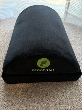 ErgoFoam Foot Rest for Under Desk at Work Adjustable - High-Density Foam